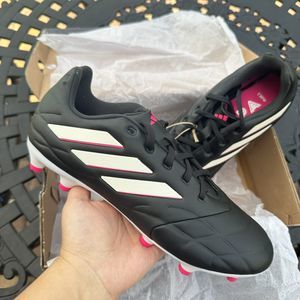 Adidas Copa Pure.3 FG Black Metallic Pink Men's Soccer Cleats HQ8942